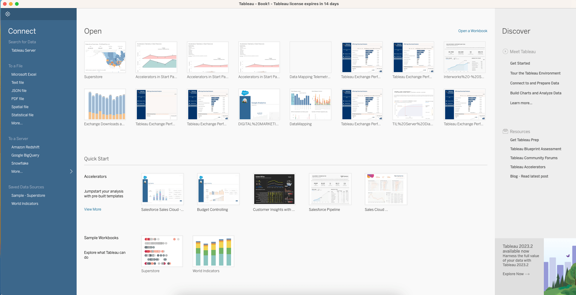 Accelerators in the Desktop start pane